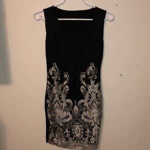 Sexy dress with beautiful embroidery